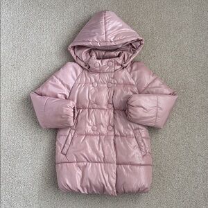 MAYORAL Girls Pink Puffer Coat, size 6